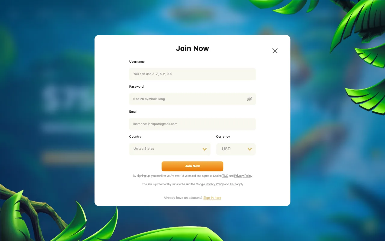 Lucky Tiger casino homepage showing the current welcome offer (US capture)